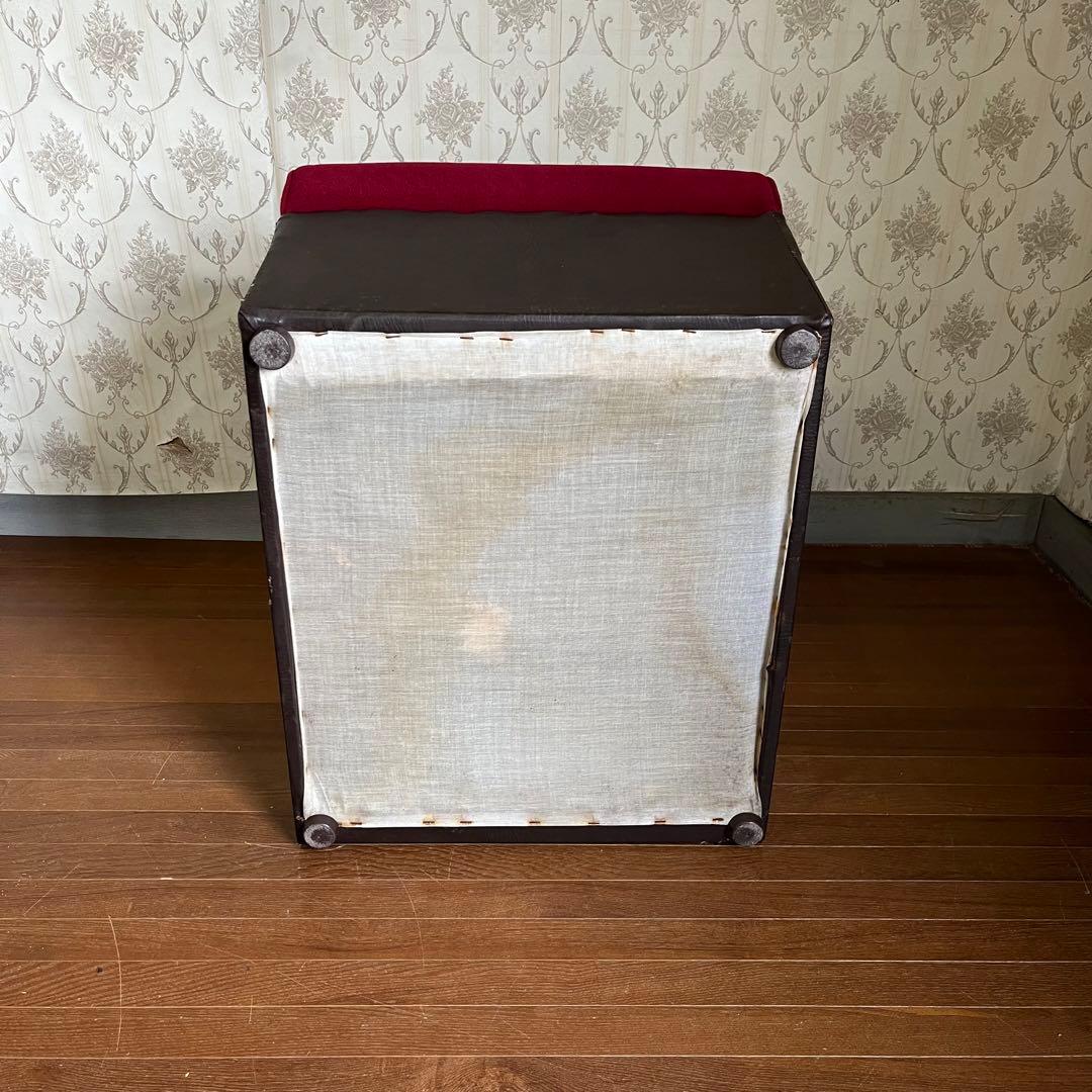 【アンティーク】② 昭和レトロ 1人掛けソファー ワインレッド スナック 喫茶店