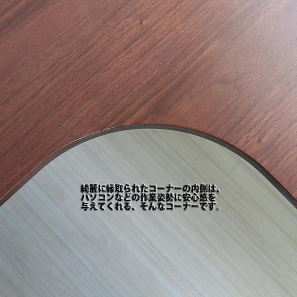 《新品・送料無料》パソコンデスク コーナー 幅118cm L字 ブラウン