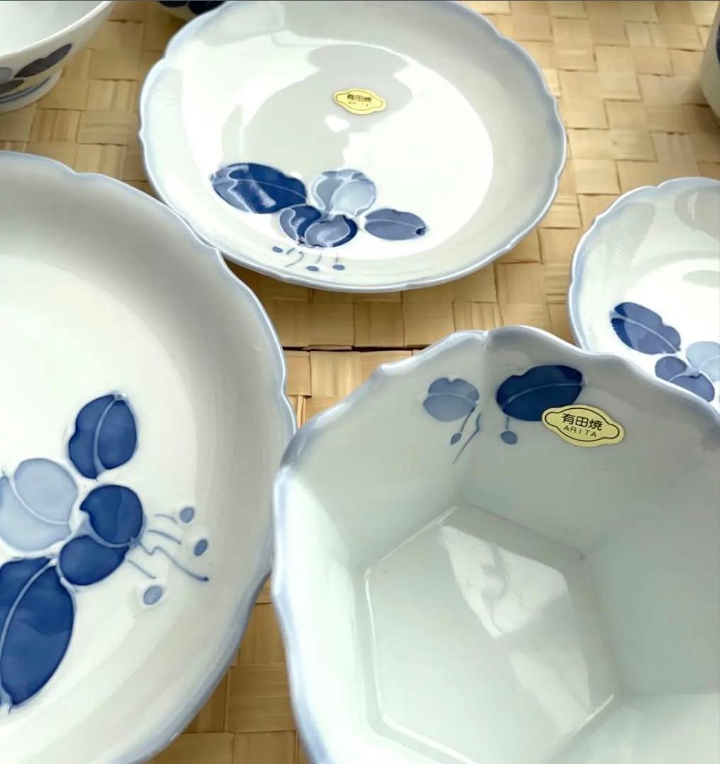 新品　有田焼　七郎右衛門　和食器　14種類　5客セット（全59個）急須　湯呑