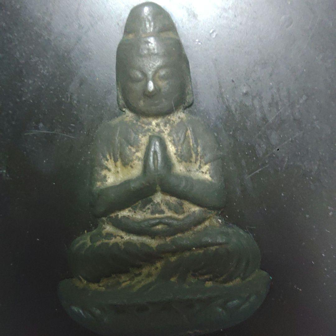 掛仏　仏像　時代　古銅　ア16