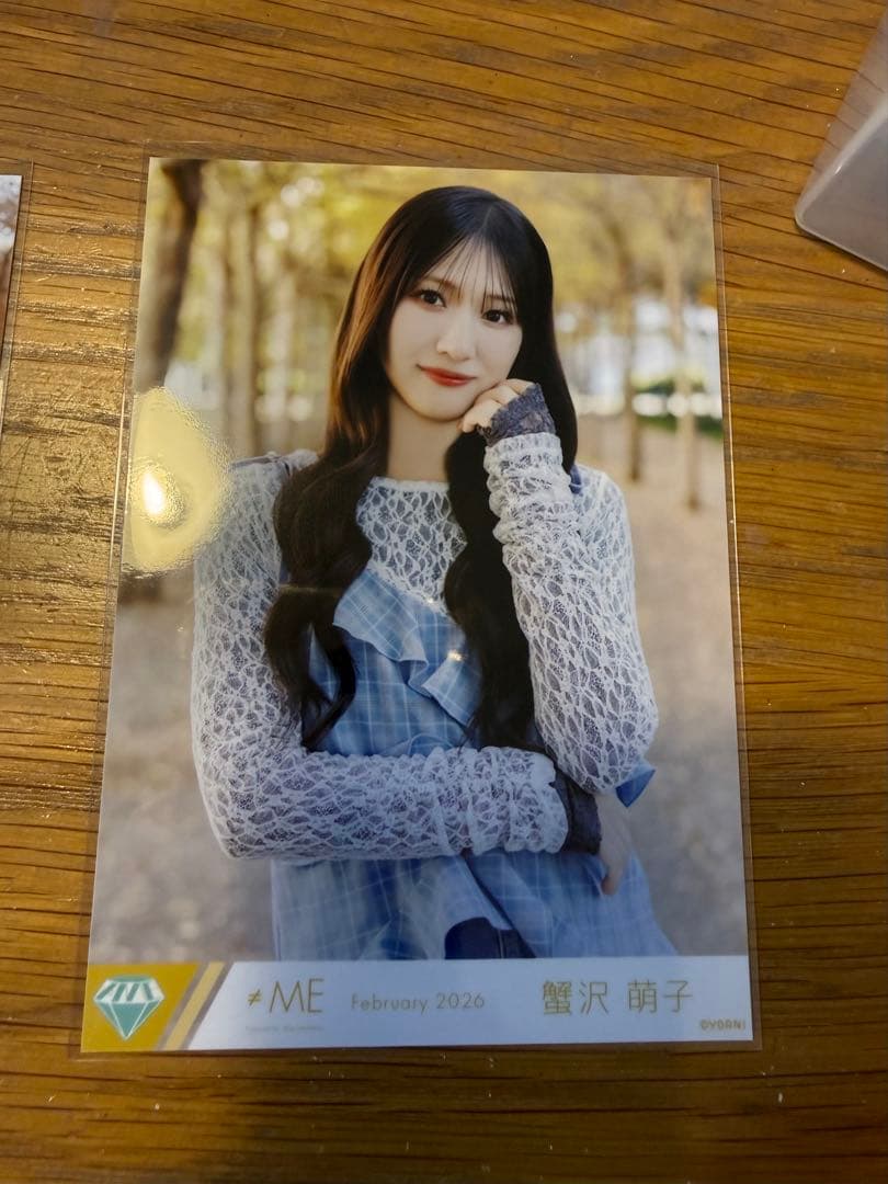 ノイミー ≠ME 生写真 きゅんかわ人生 MV衣装 蟹沢萌子 チュウ - メルカリ