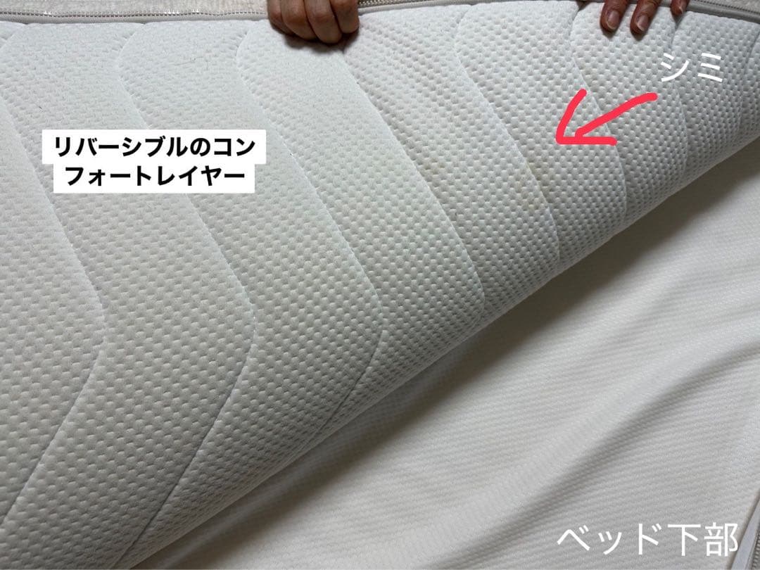 クイーンサイズ スプリングマットレス ホワイト