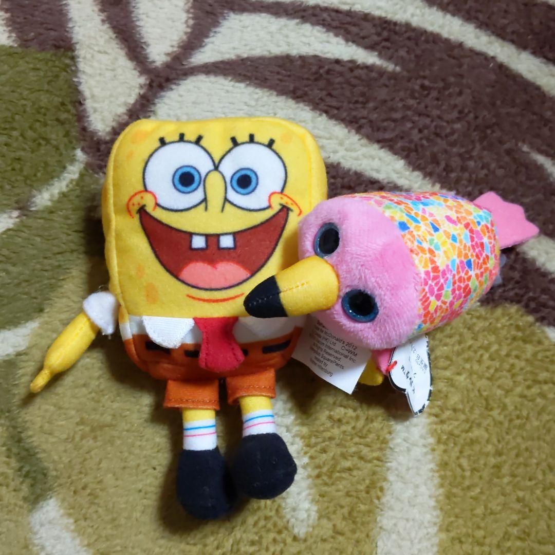 スポンジボブ tyフラミンゴ ハッピーセットぬいぐるみ 2点セット