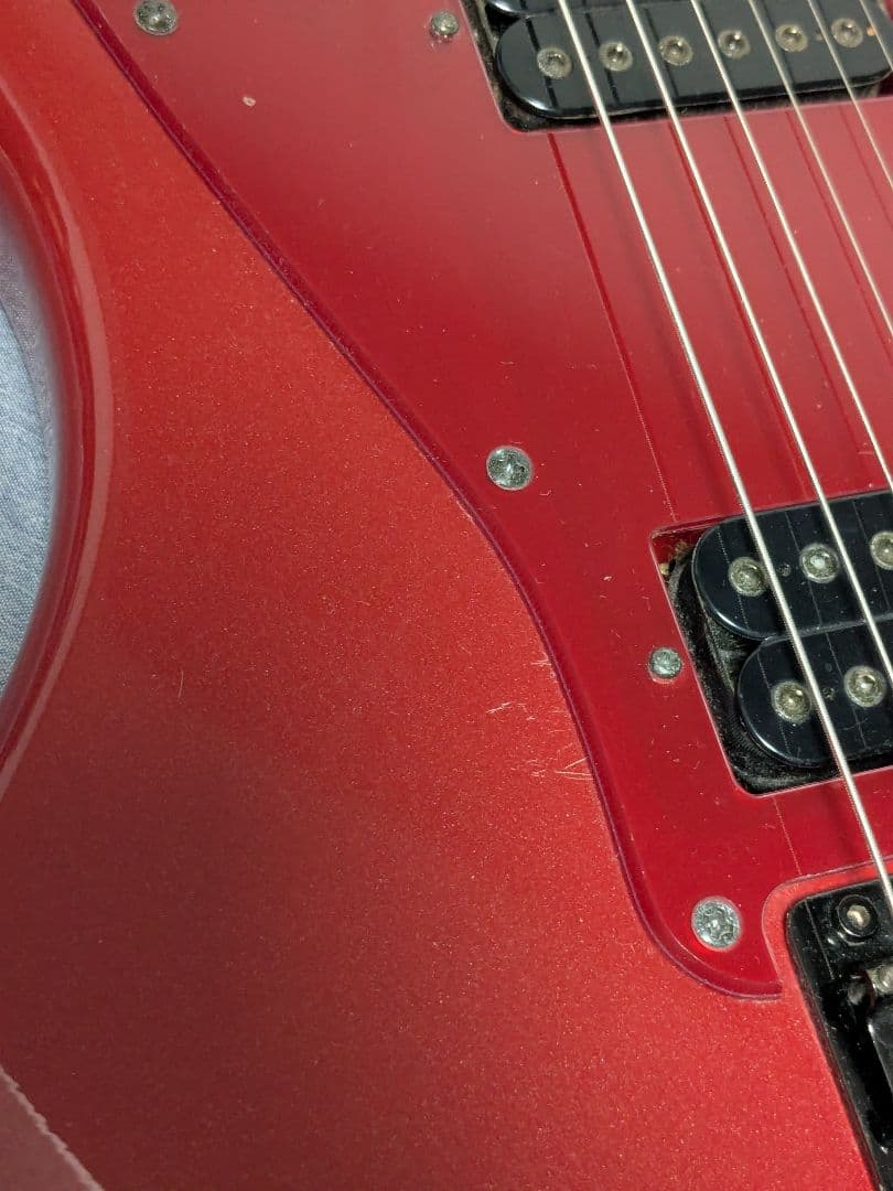 FERNANDES エレキギター レッド JG-45 アーム、ソフトケース付属