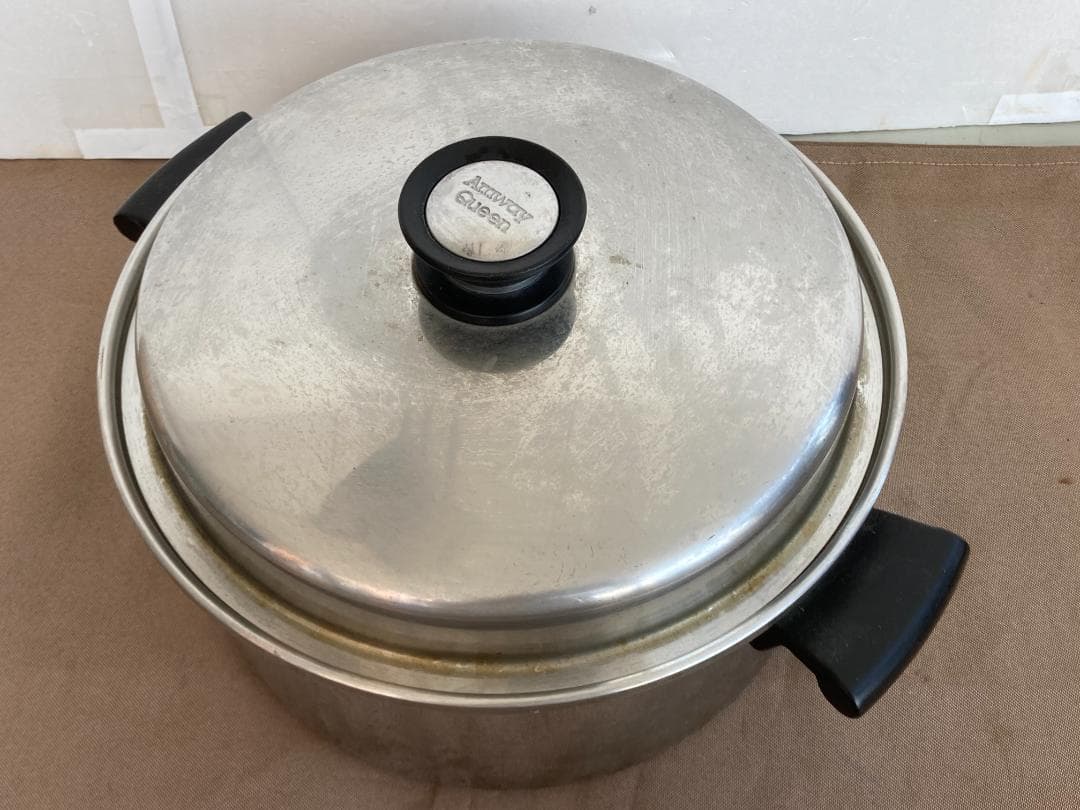 Amway Queen アムウェイ クィーン 18/8 ステンレス両手鍋 27㎝ - メルカリ