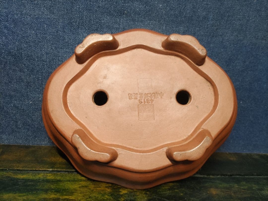 盆栽鉢　　中国宜興　希少品　　複数落款　　早い者勝ち