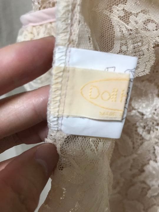 レース製　エプロン　doll house