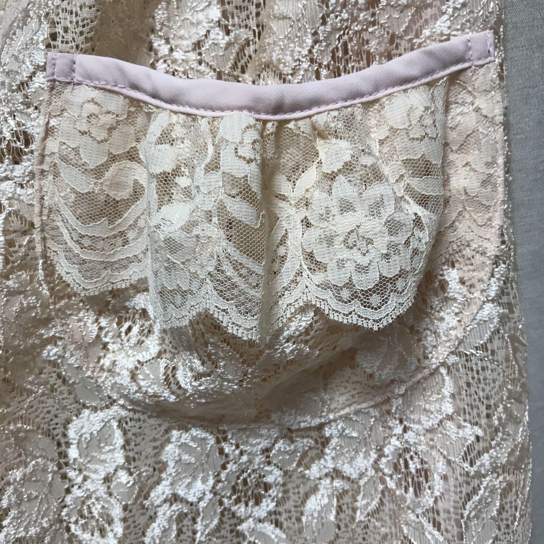 レース製　エプロン　doll house