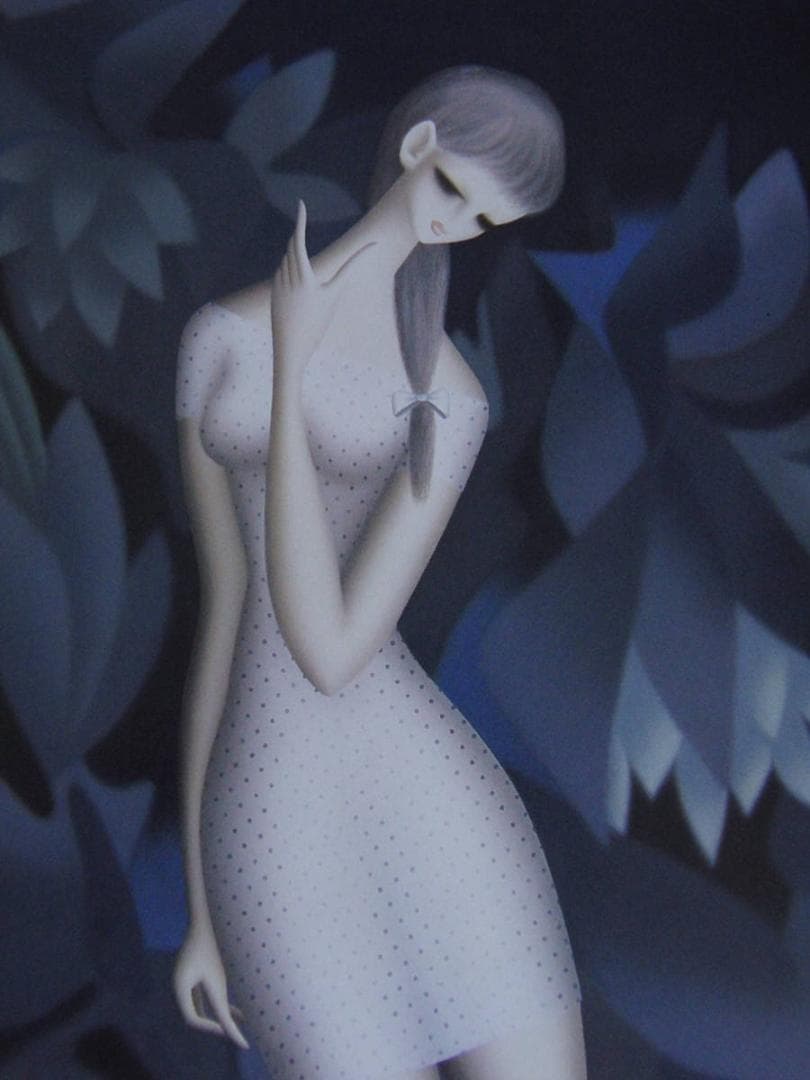 東郷青児、【若い日の思い出】、希少な額装用画集より、状態良好、新品