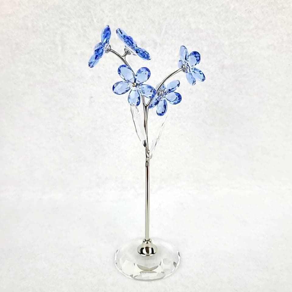 ・美品・スワロフスキー　忘れな草　フラワードリーム　置物　箱つき　Lサイズ 1