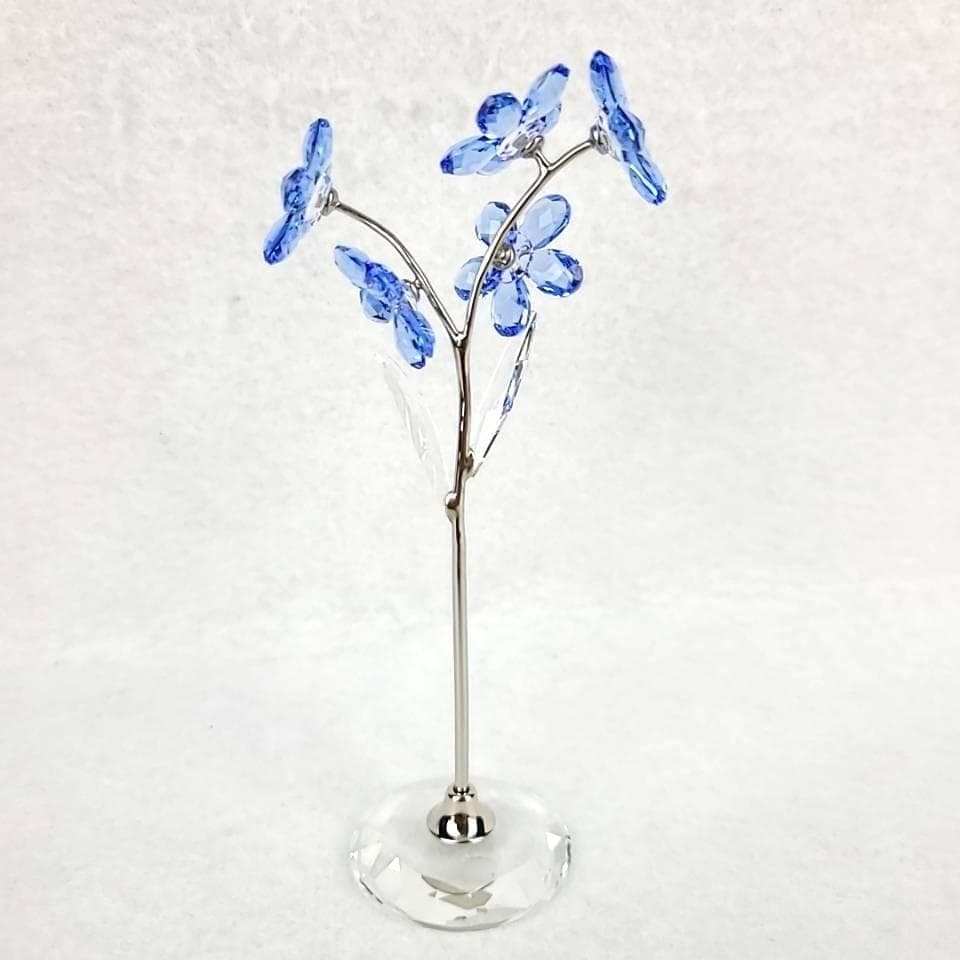 ・美品・スワロフスキー　忘れな草　フラワードリーム　置物　箱つき　Lサイズ 1