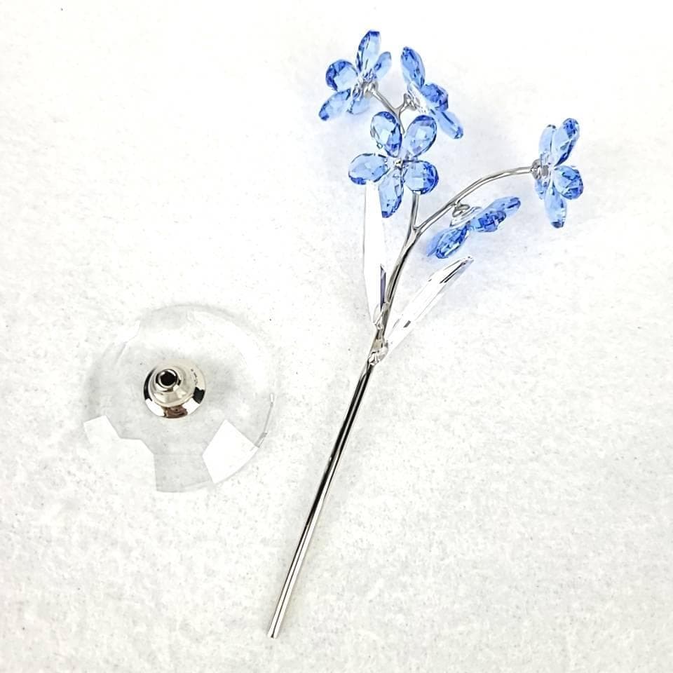 ・美品・スワロフスキー　忘れな草　フラワードリーム　置物　箱つき　Lサイズ 1