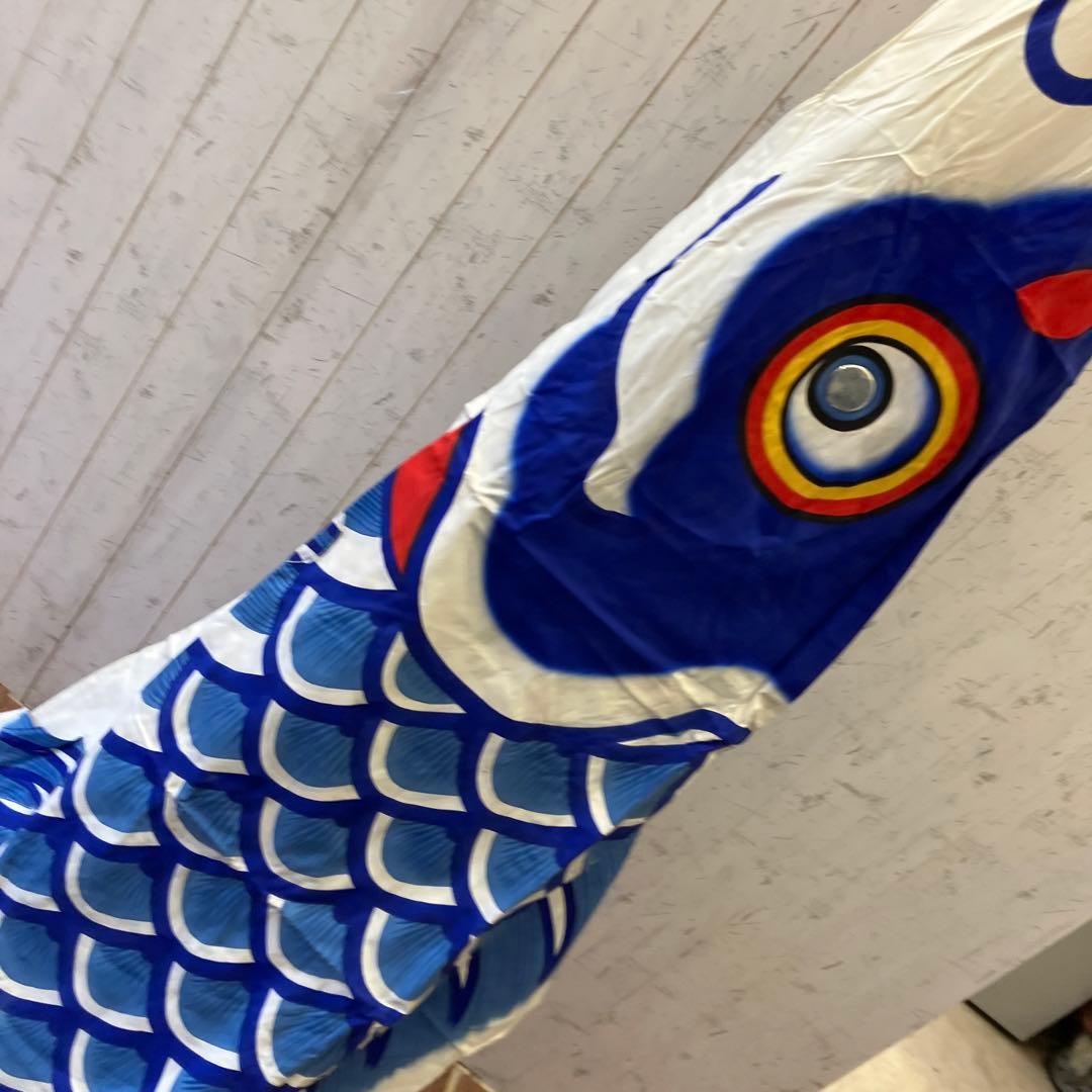 昭和レトロ 大阪 伝統工芸品 本染手捺染 堺五月鯉織 特大 鯉のぼり 羽二重金巾