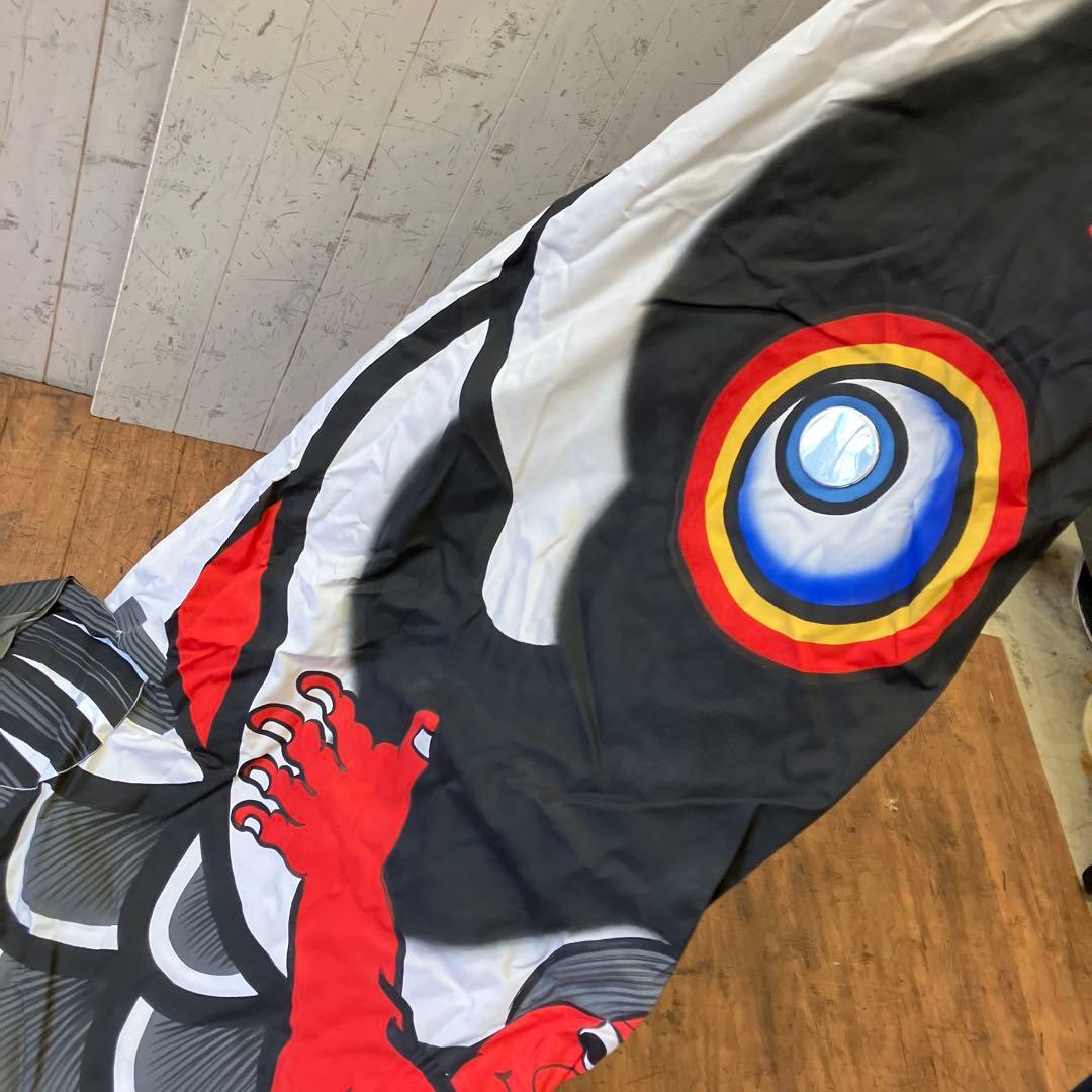 昭和レトロ 大阪 伝統工芸品 本染手捺染 堺五月鯉織 特大 鯉のぼり 羽二重金巾