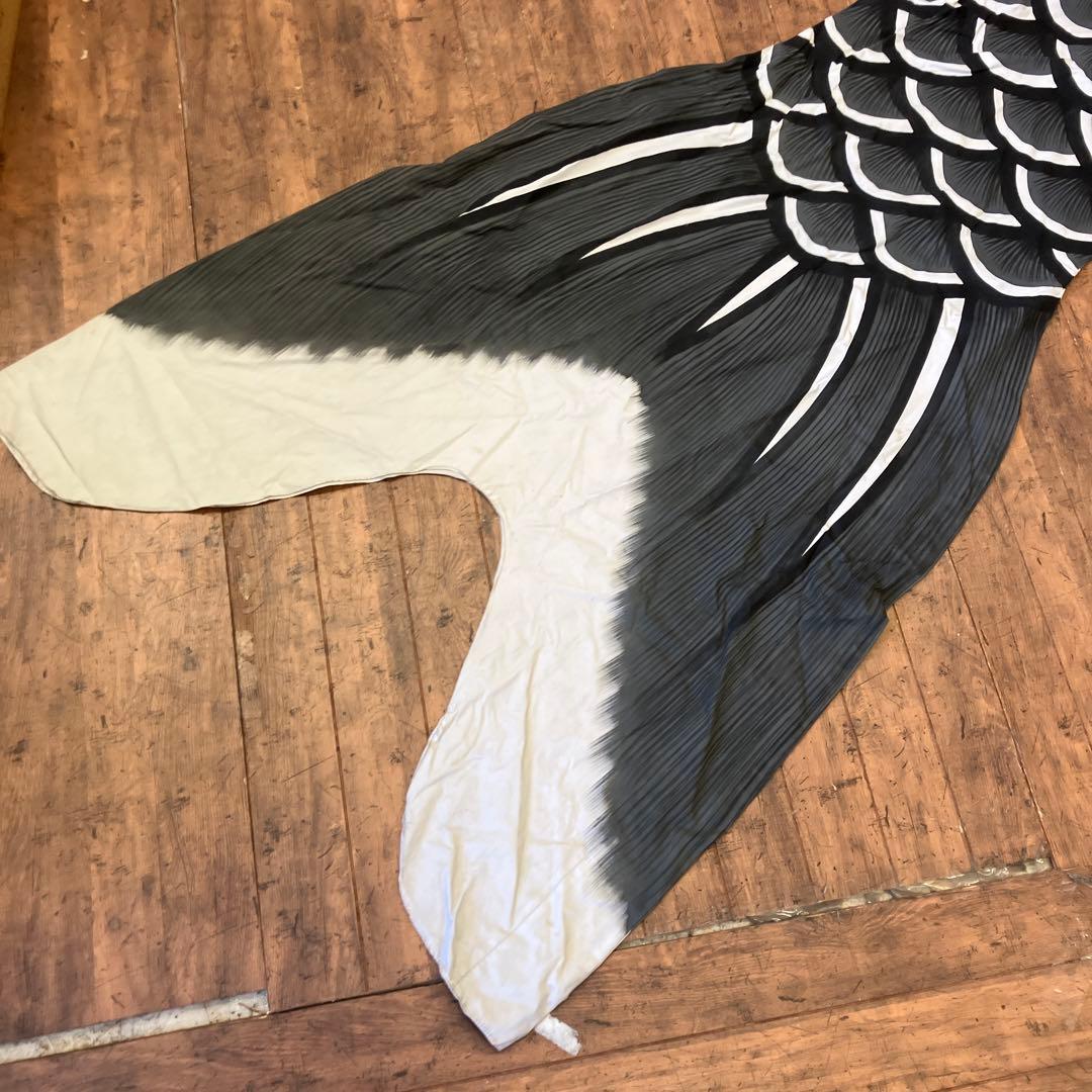 昭和レトロ 大阪 伝統工芸品 本染手捺染 堺五月鯉織 特大 鯉のぼり 羽二重金巾