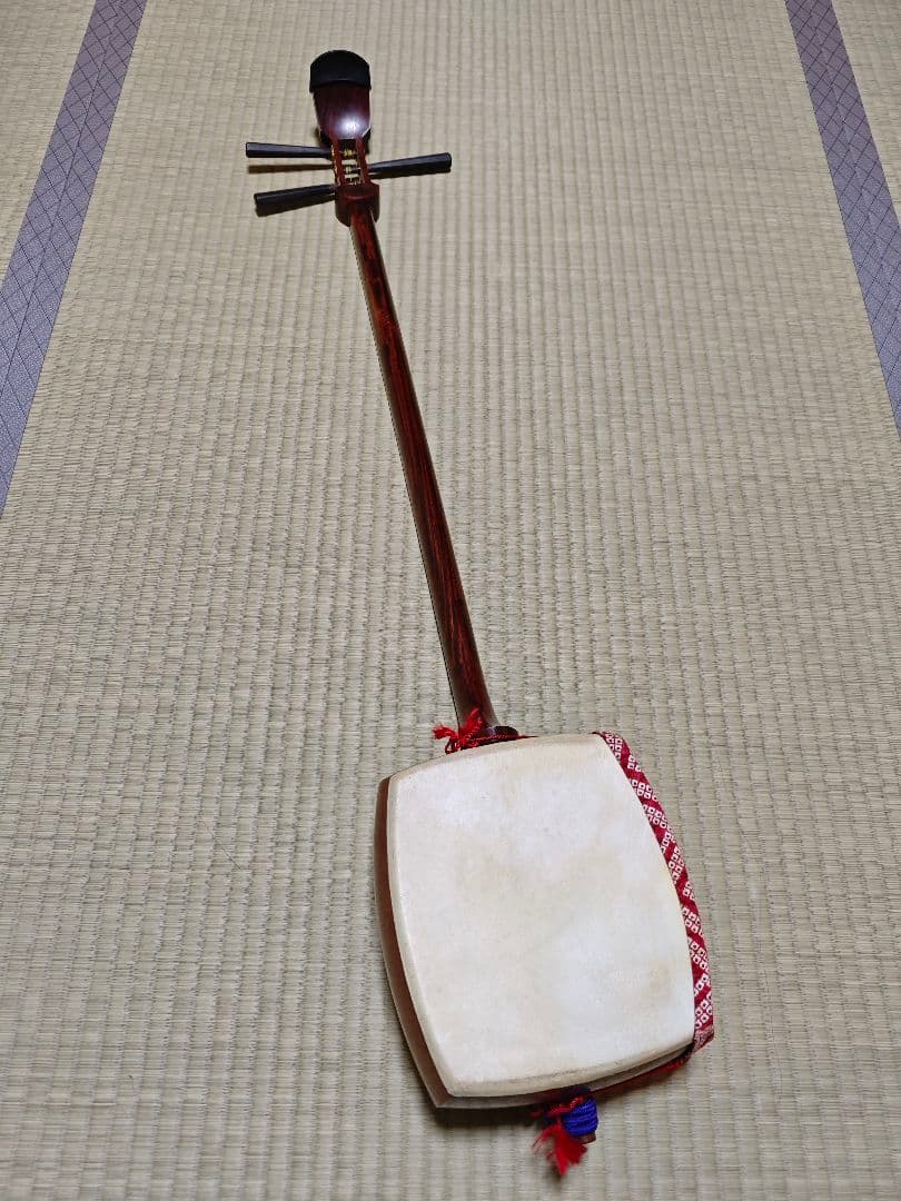 三味線本体 皮破れなし 駒付き