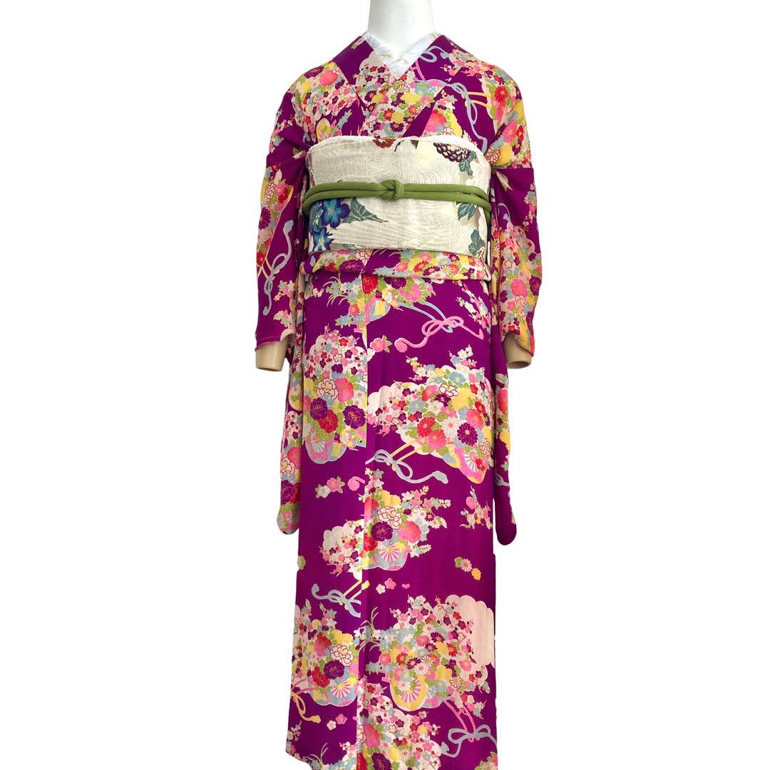 アンティーク ジュニア 大人 着物 昭和レトロ 大正ロマン NO6