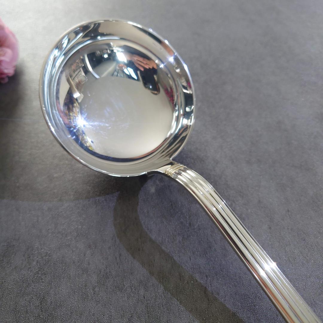 希少 美品 クリストフル アリアゴールドリング スープレードル