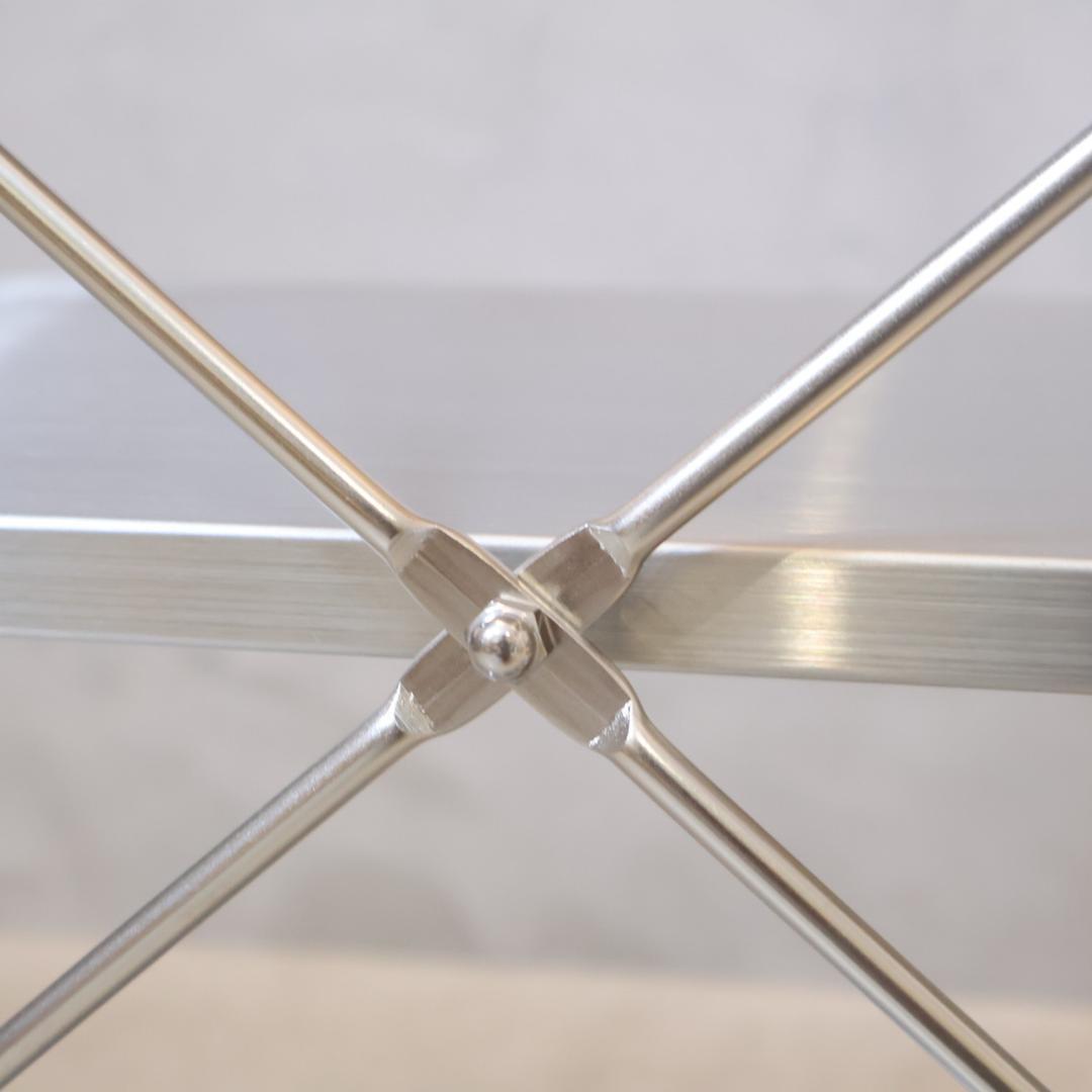 無印良品 MUJI ステンレス 3段ユニットシェルフ シンプル 飾り棚 ラック