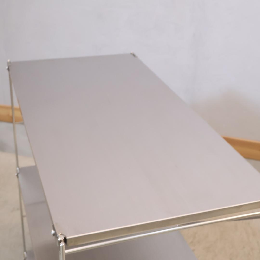 無印良品 MUJI ステンレス 3段ユニットシェルフ シンプル 飾り棚 ラック