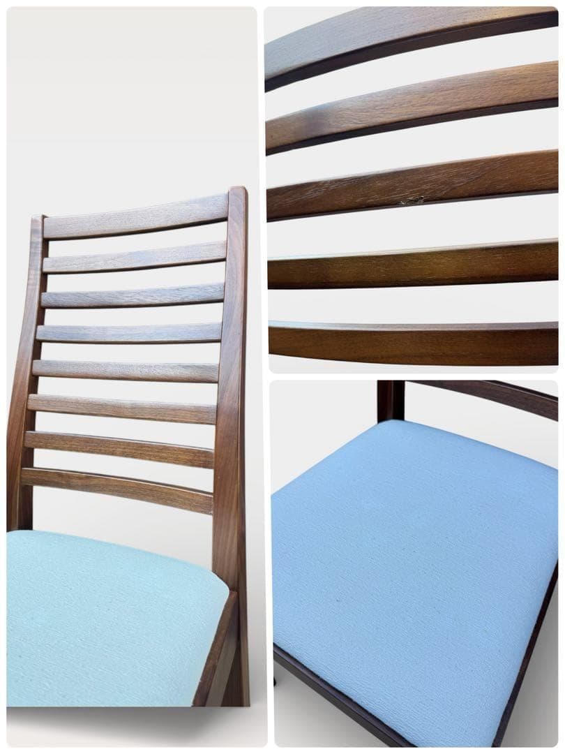 ②秋田木工 IDC大塚家具 ダイニングチェア ラダーバック 曲げ木 2脚