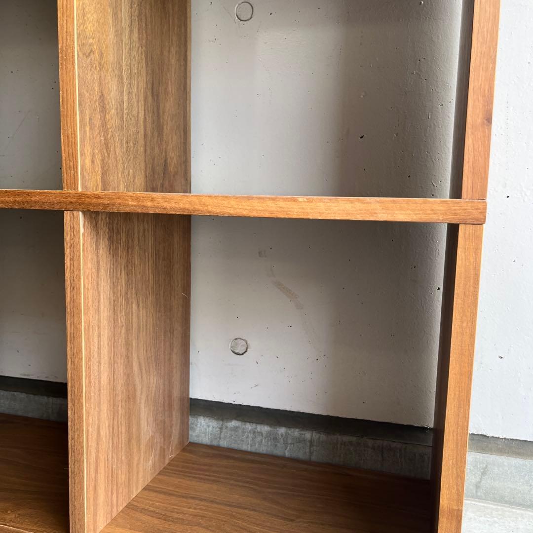 無印★スタッキングシェルフセット・３段×３列・ウォールナット材