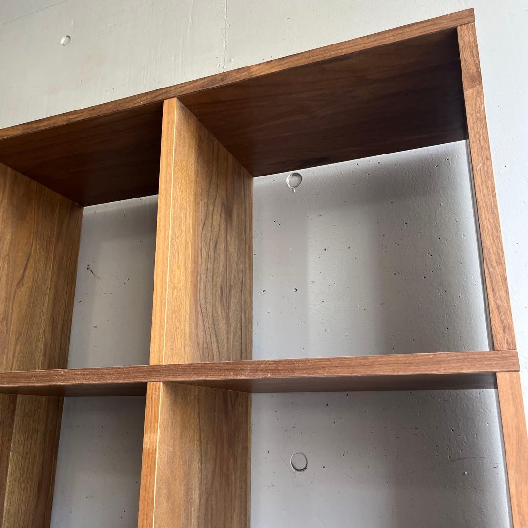 無印★スタッキングシェルフセット・３段×３列・ウォールナット材