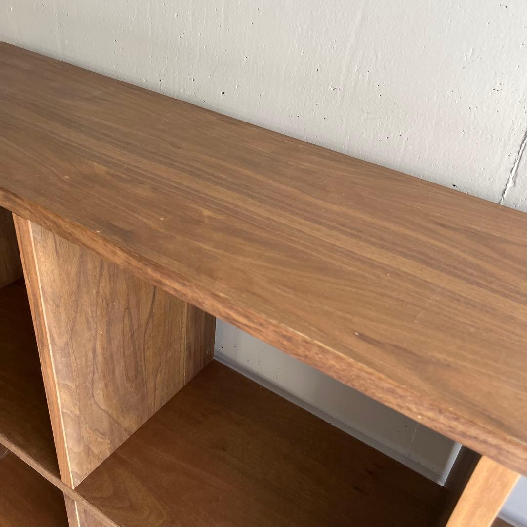 無印★スタッキングシェルフセット・３段×３列・ウォールナット材