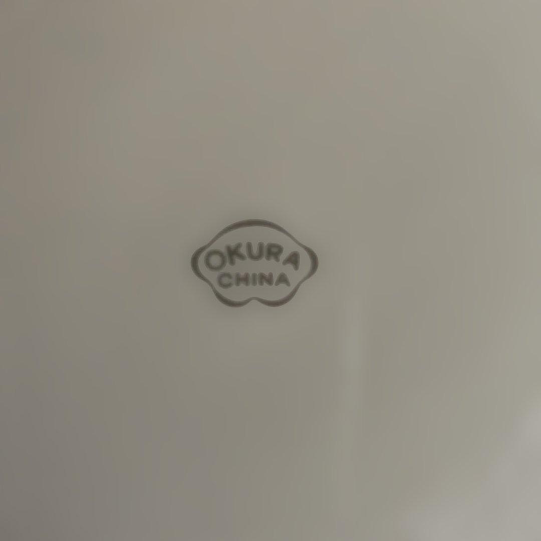 大倉陶園　色蒔き　クリーム　ライトグリーン　合計16枚　19.8cm