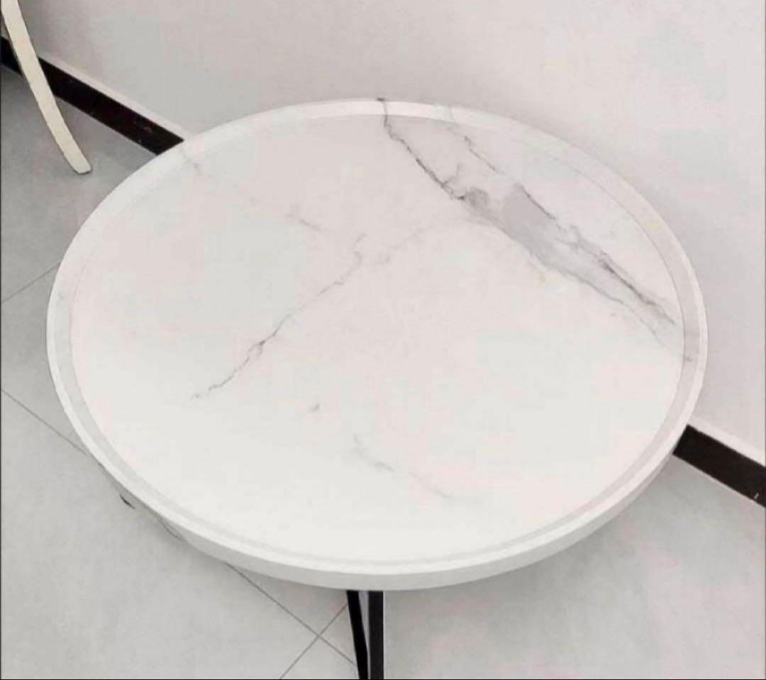 VEEZHA ネストテーブル ローテーブルおしゃれ マルテーブルコーヒーテーブル