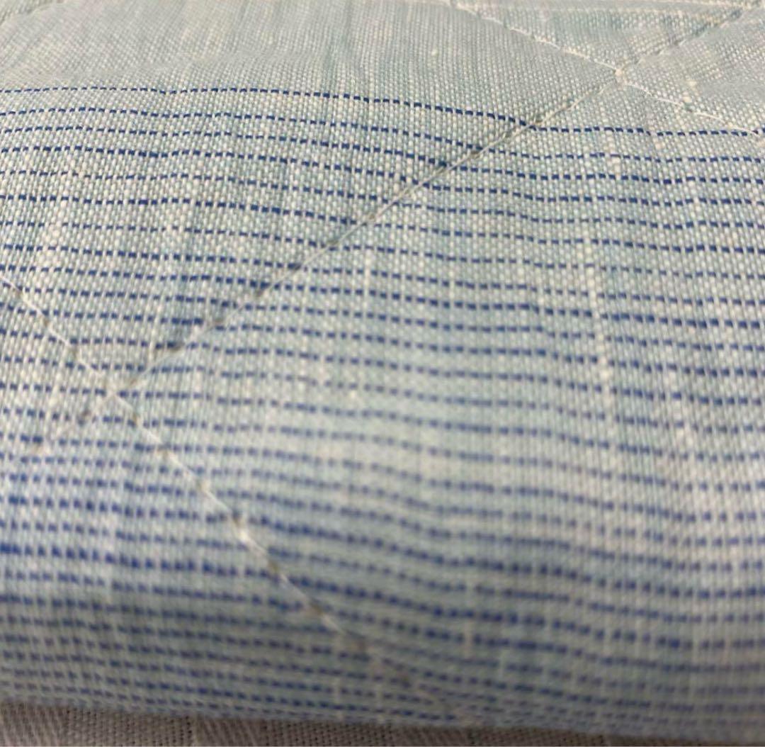 ８. 　敷パッド　近江ちぢみ　敷きパッド　ちぎれない麻わた　麻１００％　麻綿入り