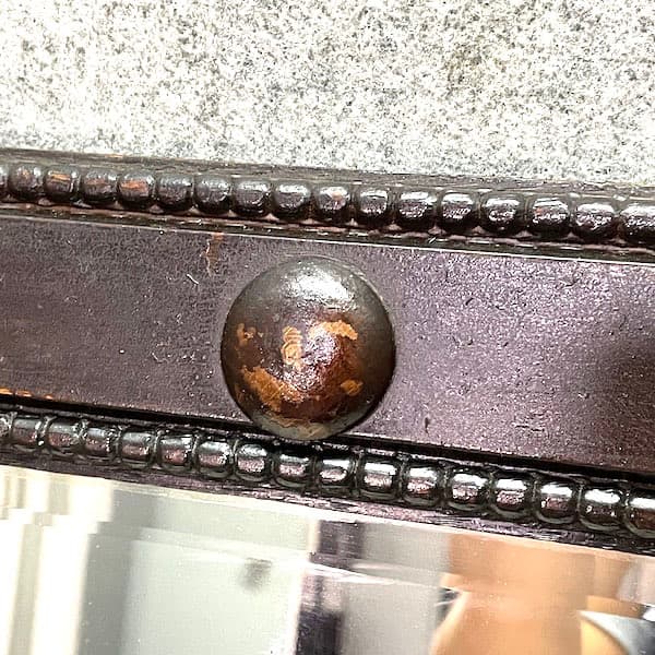 イギリスアンティーク　ウォールミラー　壁掛け鏡　木製フレーム