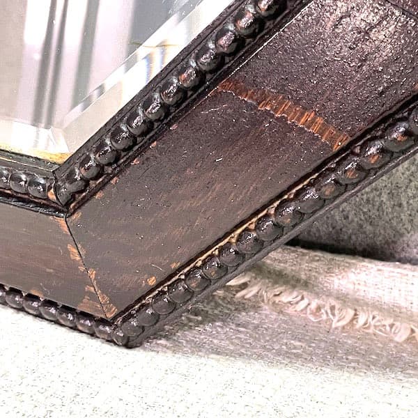 イギリスアンティーク　ウォールミラー　壁掛け鏡　木製フレーム