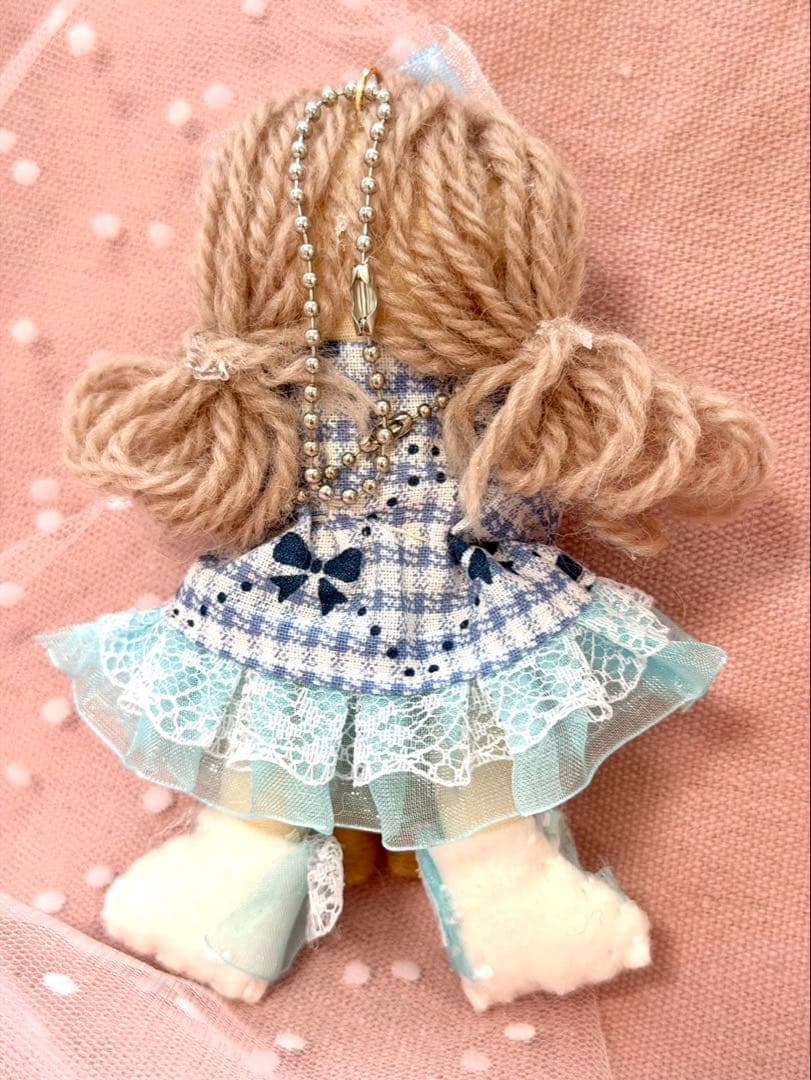 ハンドメイド カントリードール ドールチャーム バックチャーム 壁掛け