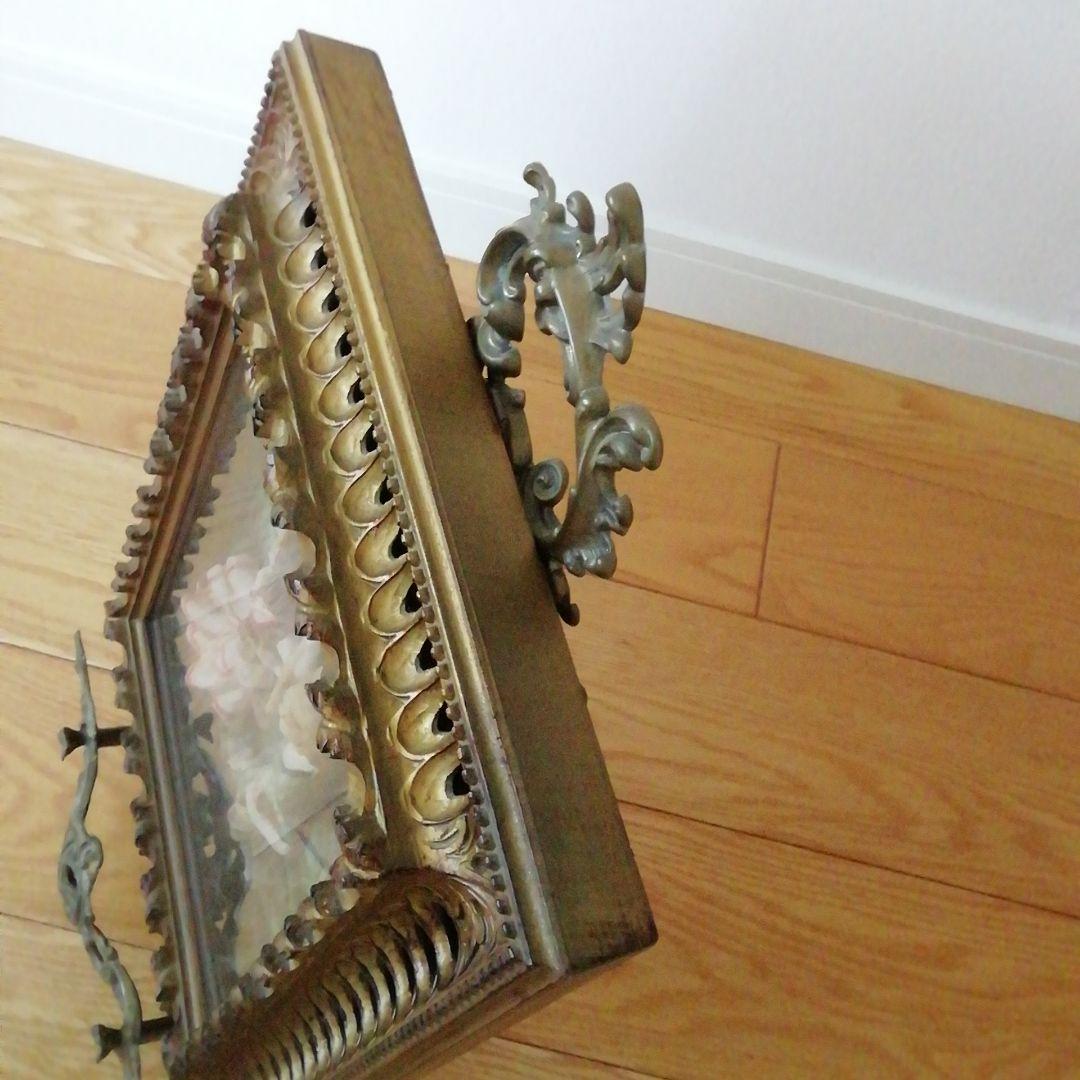 イタリア製　ビンテージ　額　立体絵画