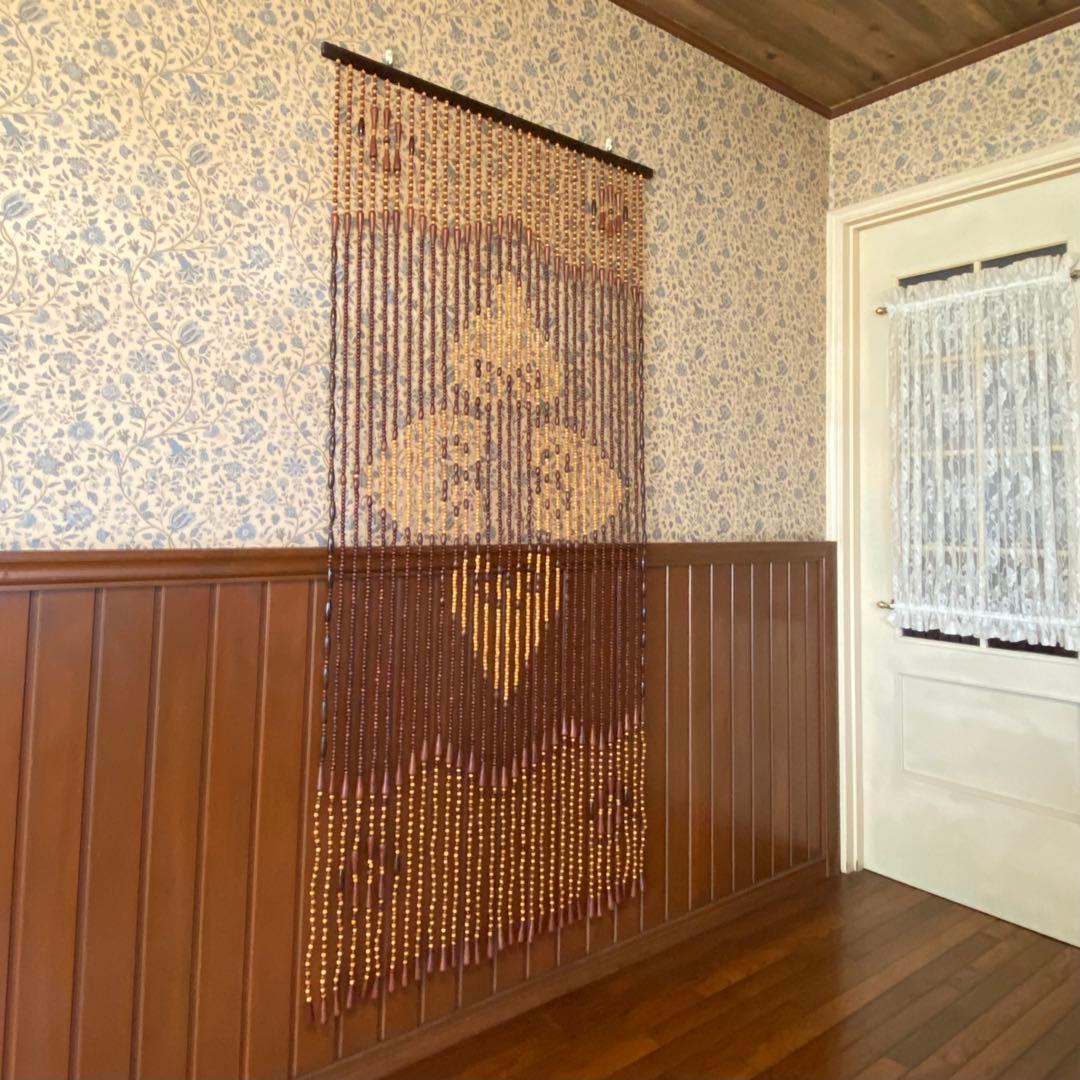 昭和レトロ 珠のれん 超ロング パーテーションにも - メルカリ