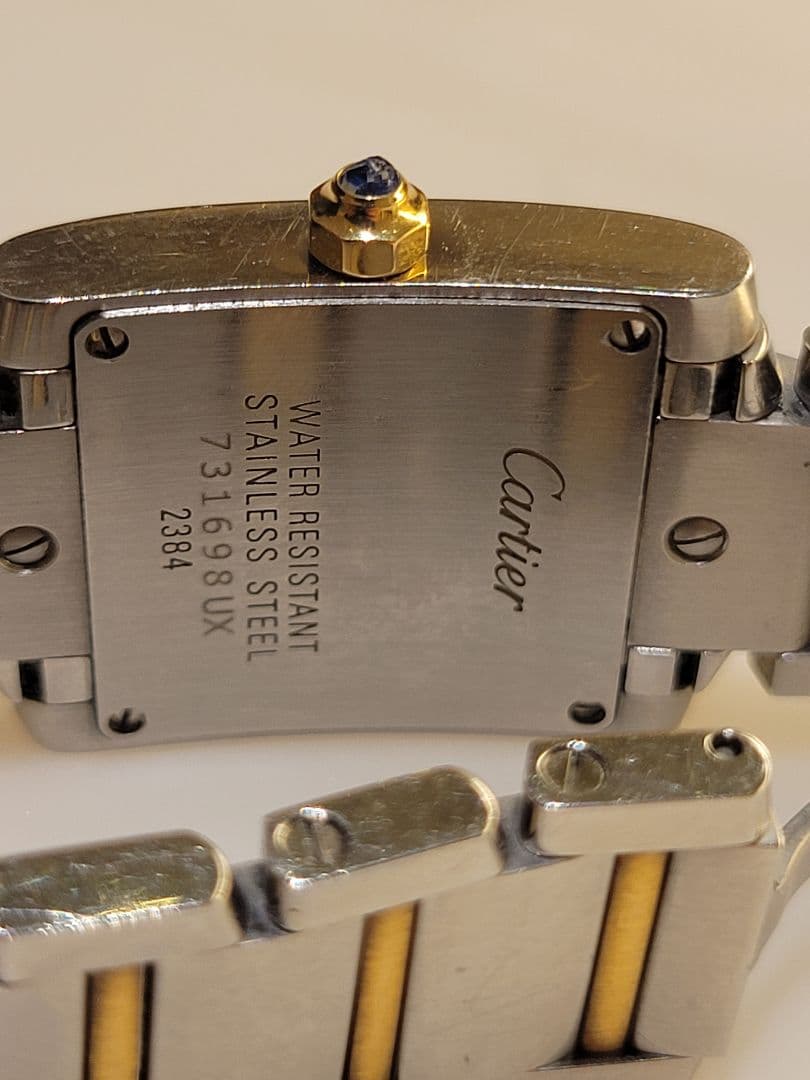 【希少】【半額以下】カルティエ タンク フランセーズ　コンビ　SM 腕時計 時計