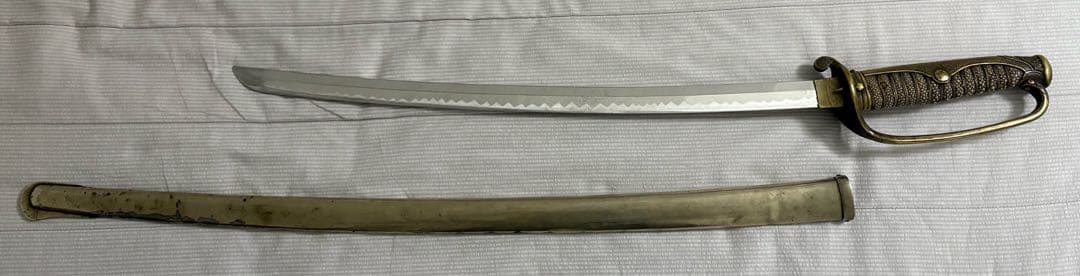 日本軍 尉官用両手握りサーベル 指揮刀 模造刀 - メルカリ