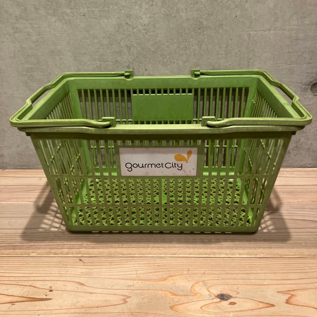 昭和レトロ ダイエー＆グルメシティ 買い物かご レトロポップ 収納