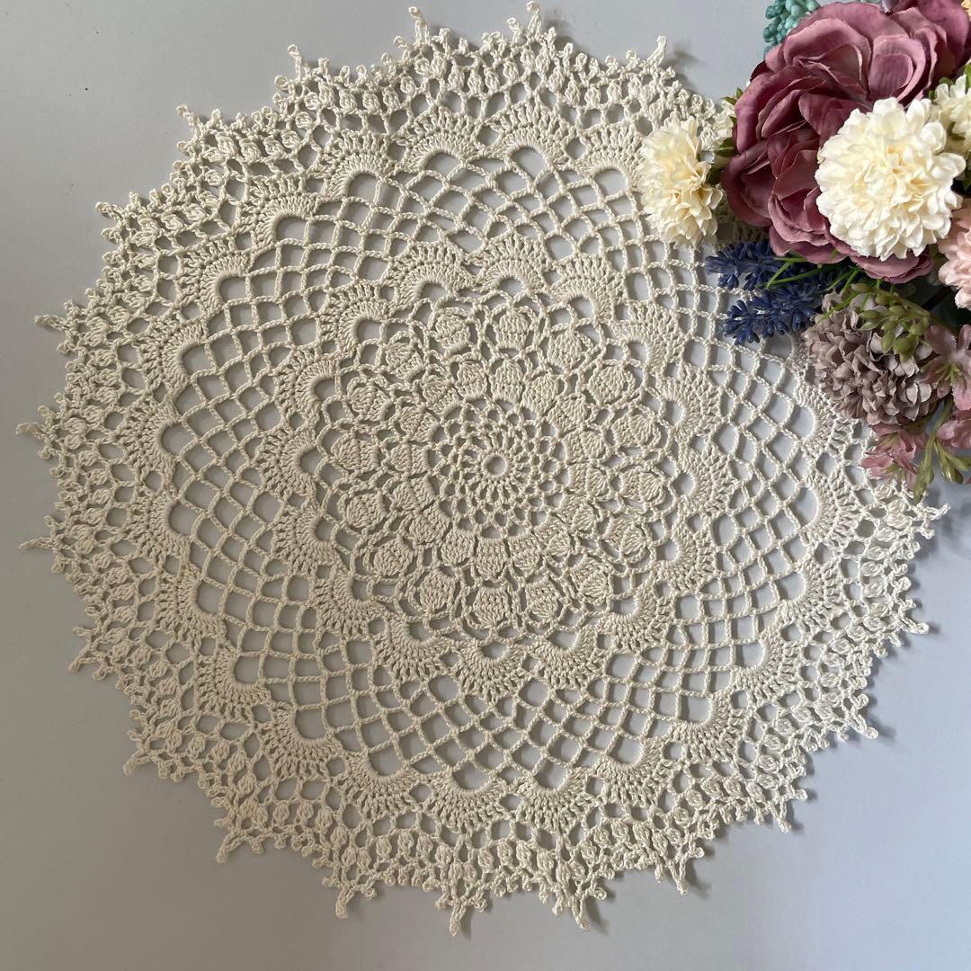 ハンドメイド❤️レース編みドイリー② - メルカリ