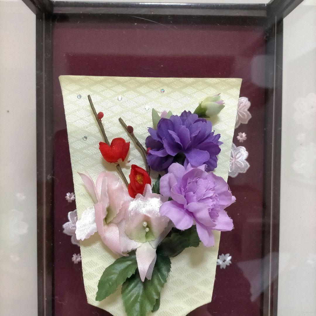 8号 羽子板 エンジ アクリルケース フラワー