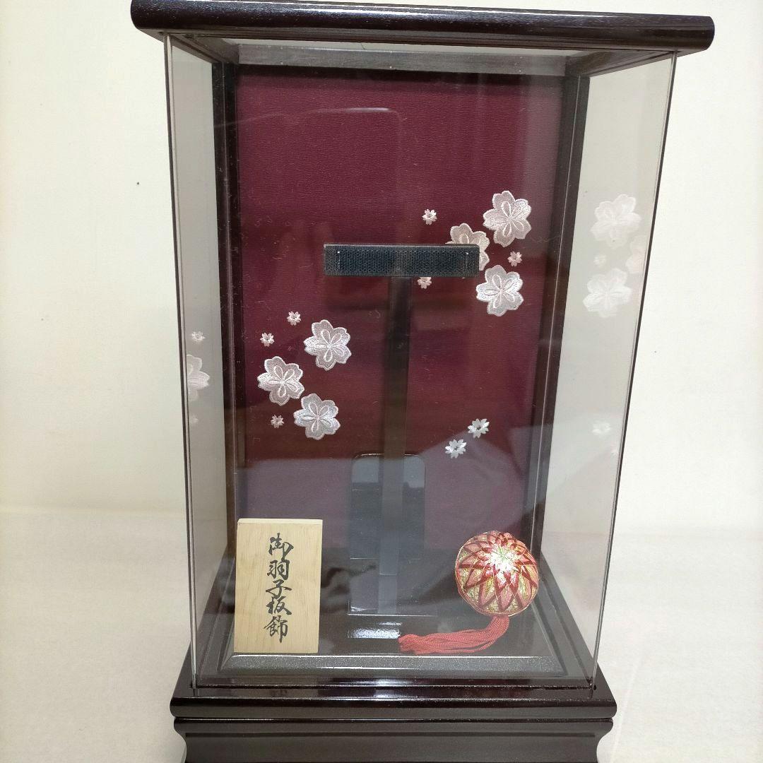 8号 羽子板 エンジ アクリルケース フラワー