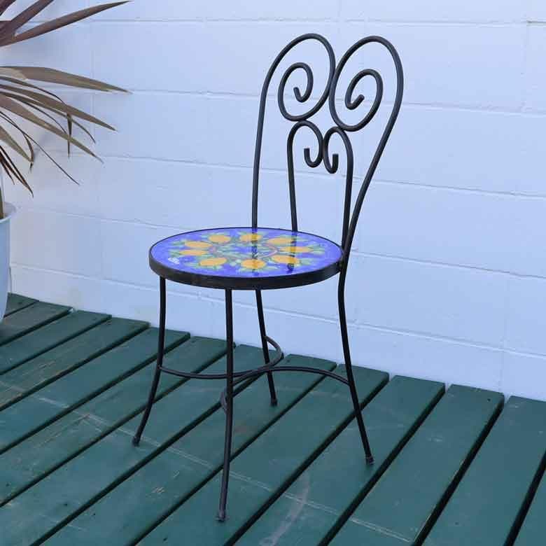 イタリア テーブルセット レモン ガーデン 3点セット 39cm ニーノパルッカ