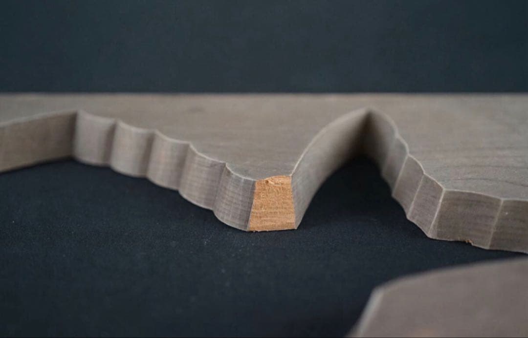 菓子型 特大型の鯛 タイ 細密37.3×19.1cm和菓子古道具アンティーク木彫