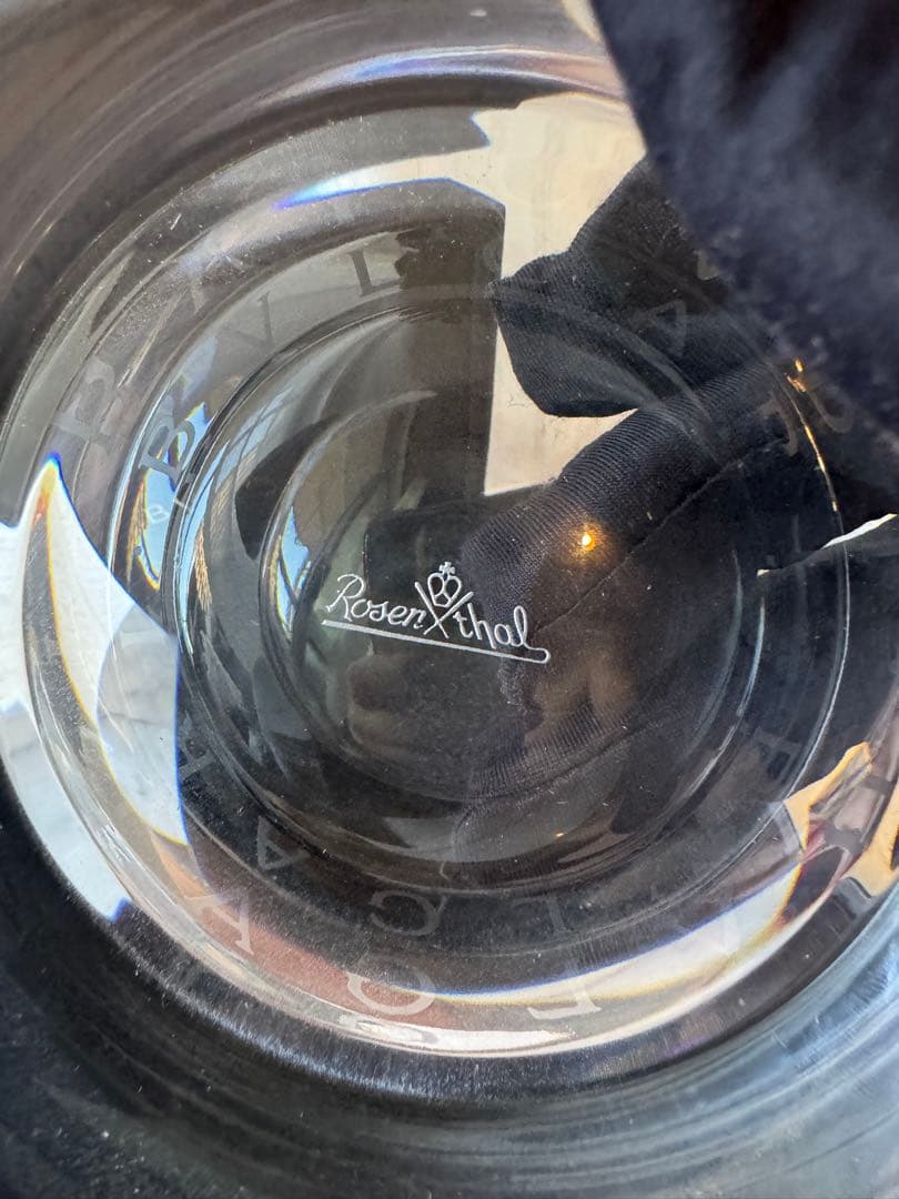 BVLGARI 高級クリスタル灰皿 直径12cm 未使用