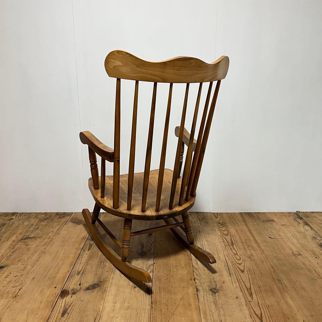 アンティーク ロッキングチェア 木製 北欧 レトロ z722