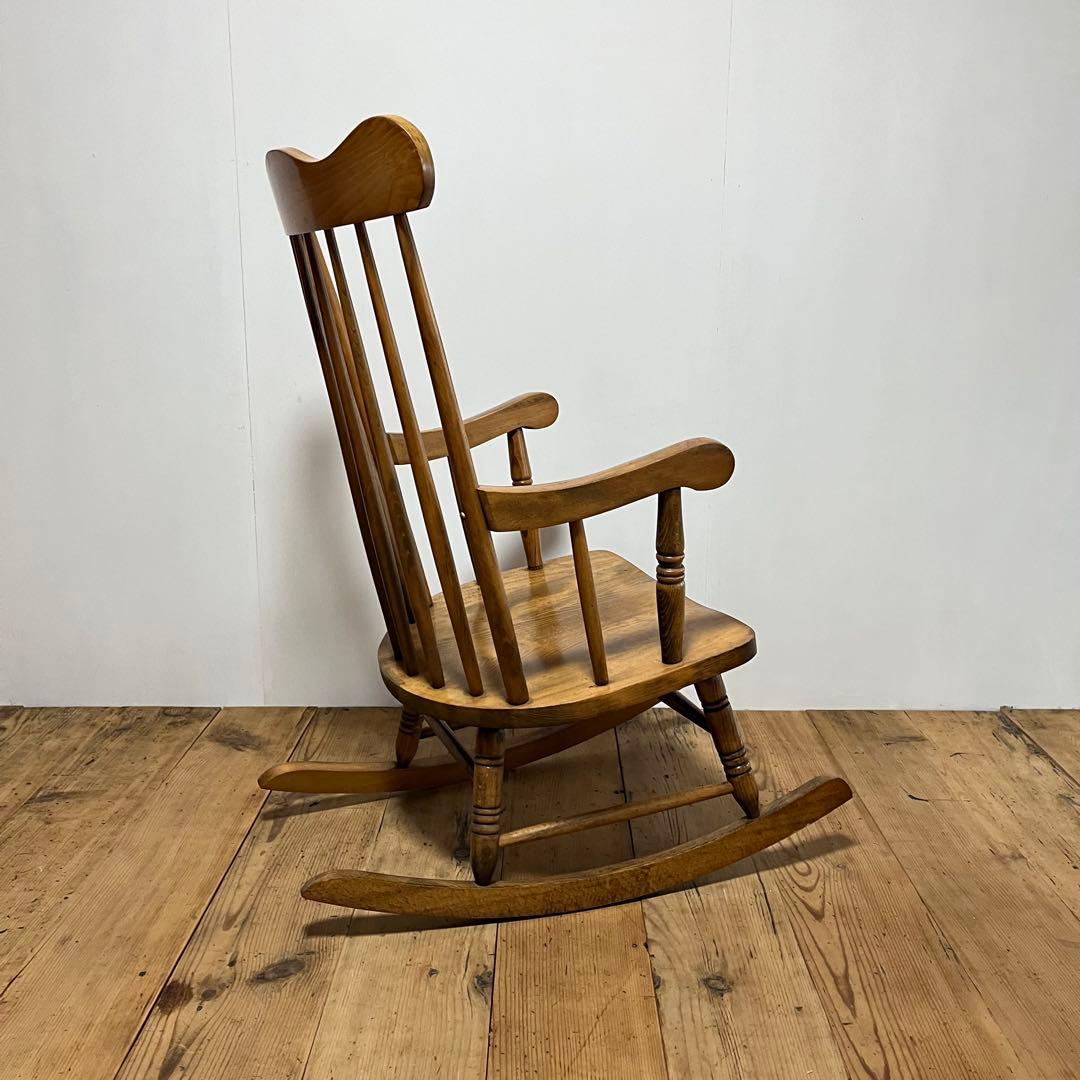 アンティーク ロッキングチェア 木製 北欧 レトロ z722