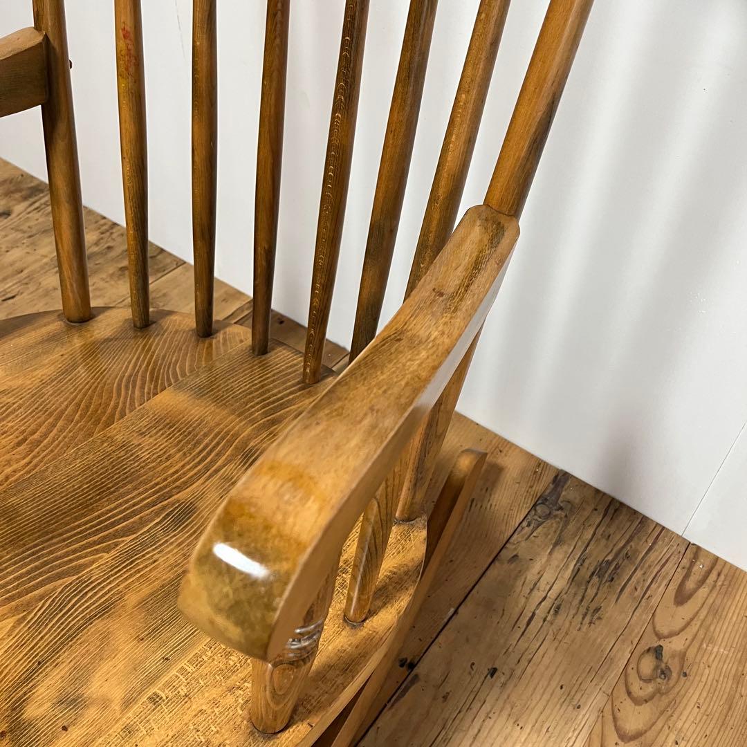 アンティーク ロッキングチェア 木製 北欧 レトロ z722