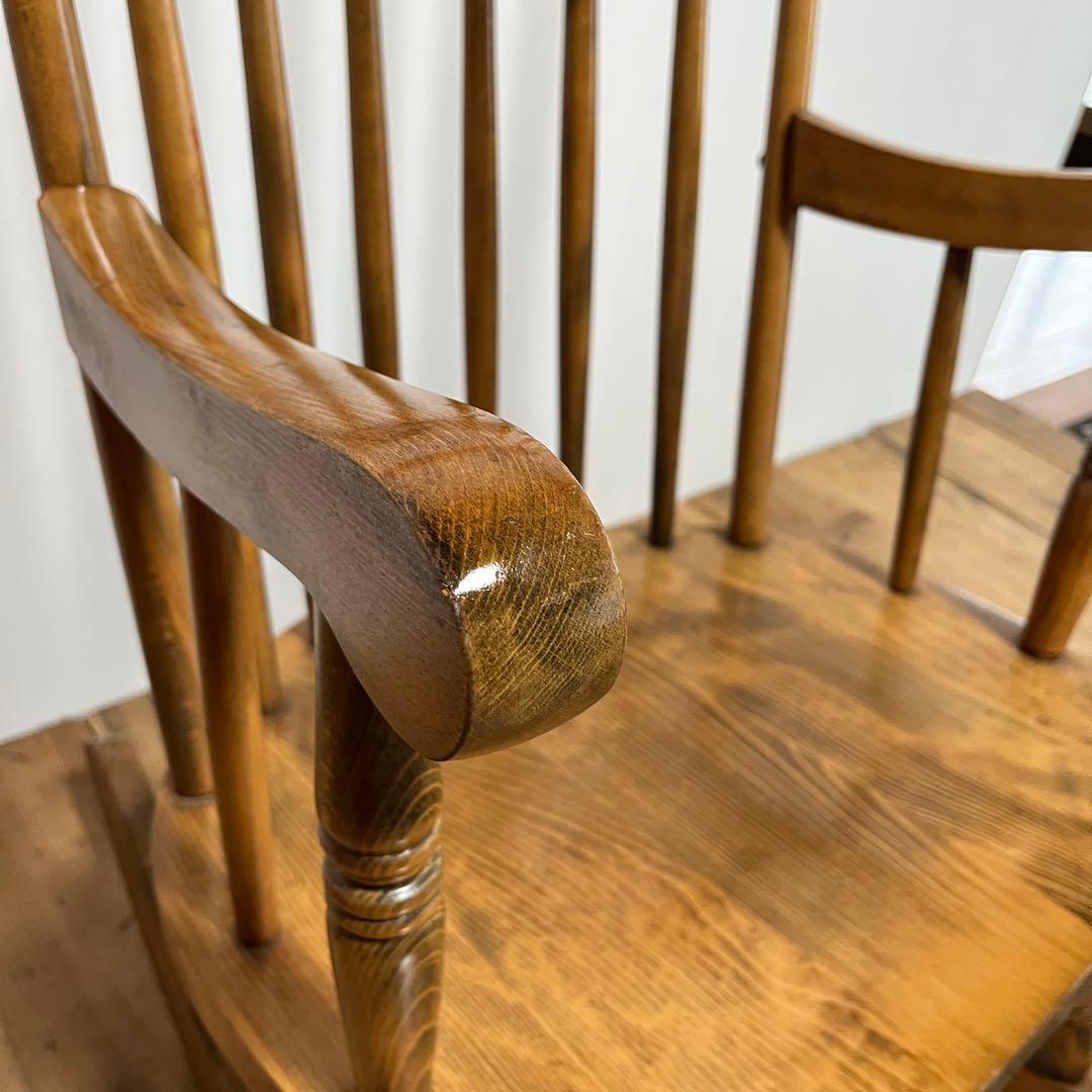 アンティーク ロッキングチェア 木製 北欧 レトロ z722