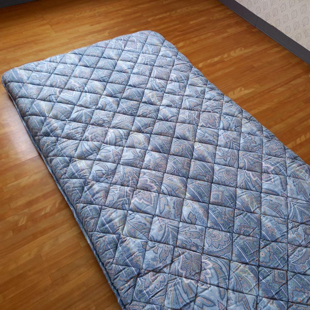 ホテル仕様 羽毛を越えた 掛け布団 極厚 体圧分散 敷布団 ペアセット日本製⑪